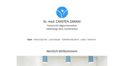 Desktop Screenshot of drzamani.de