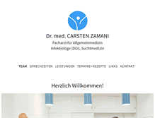 Tablet Screenshot of drzamani.de